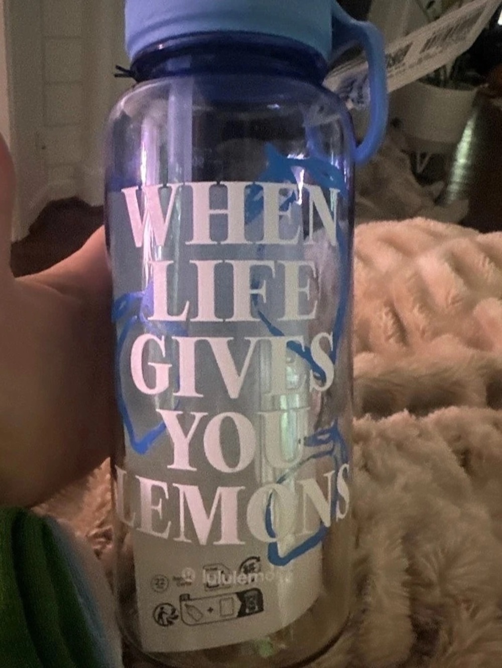 Cirkul Back to Life Clear Bottle 32oz Straw Lid Clear Blue 32oz Bottle NWT